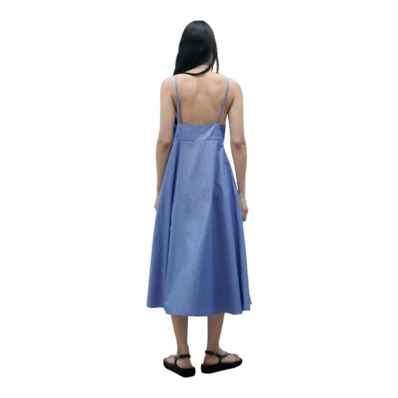 Zara Blue and White Midi Dress - Picture 9 of 13